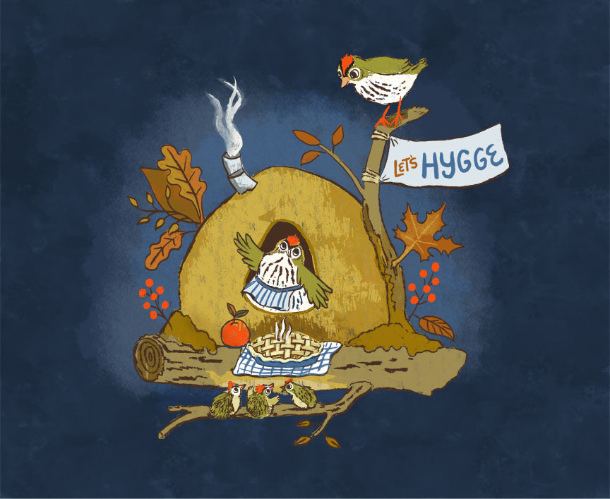 Coconut Apricot Soy Candle — Cozy 'Let's Hygge' Jar (4oz or 9oz)