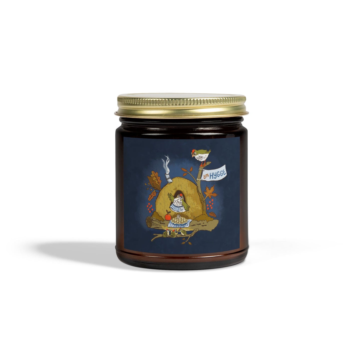 Coconut Apricot Soy Candle — Cozy 'Let's Hygge' Jar (4oz or 9oz)