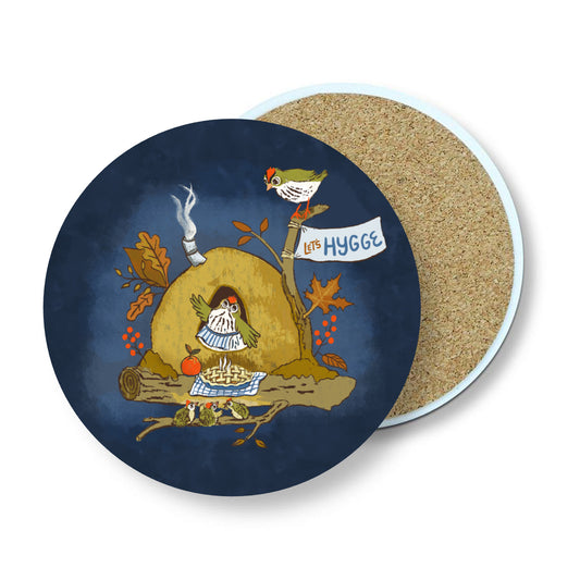 Let's Hygge Ceramic Stone Coasters (Set of 5)