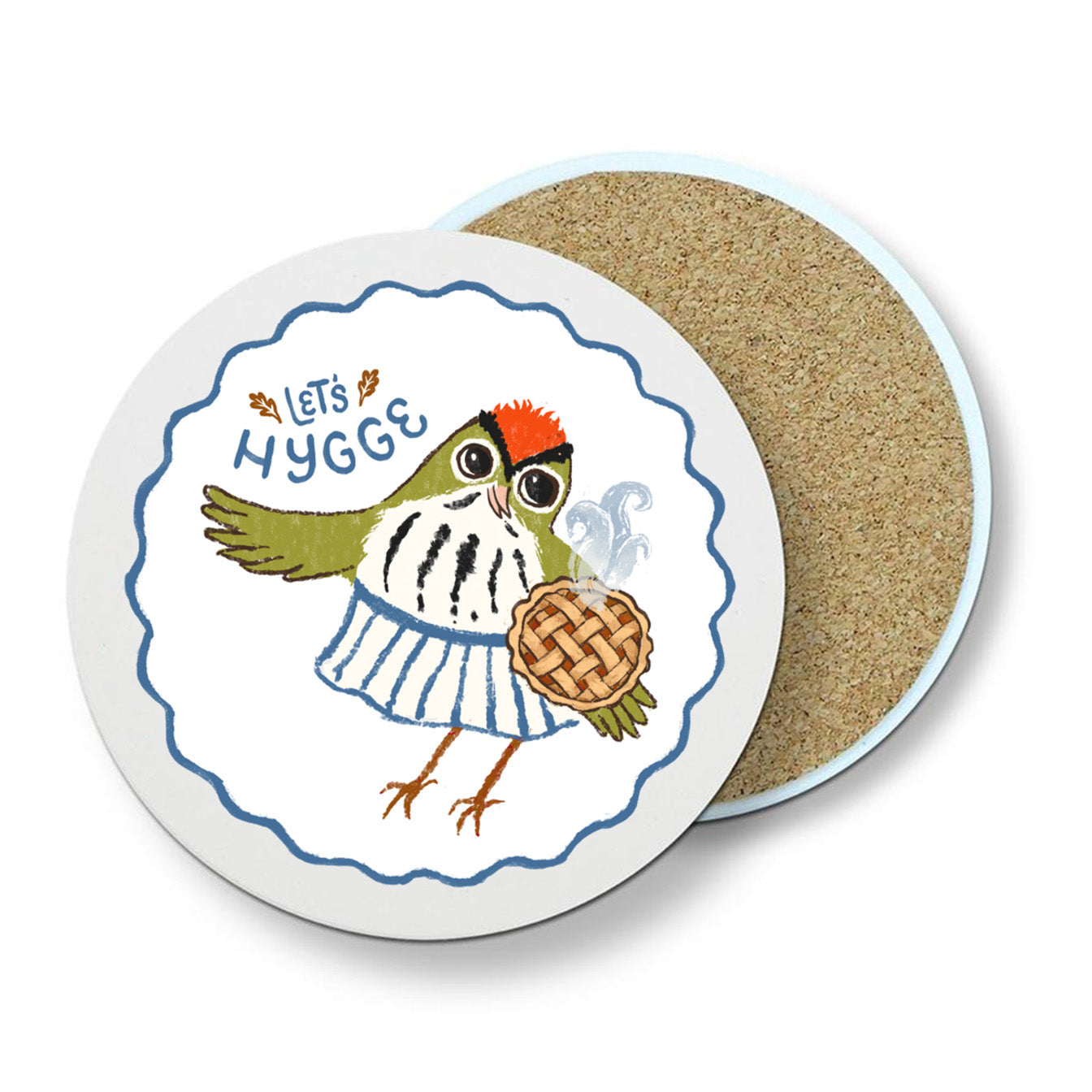 Let's Hygge Ceramic Stone Coasters (Set of 5)